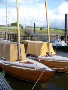 Folkeboote in Glückstadt Folkeboote in Glückstadt